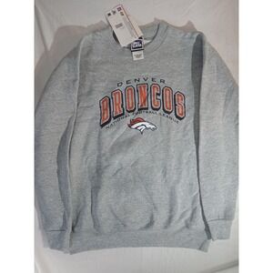 Vintage 90s NFL Denver  Broncos Crewneck Youth Sz 18/20  Pro Player Sweatshirt‎